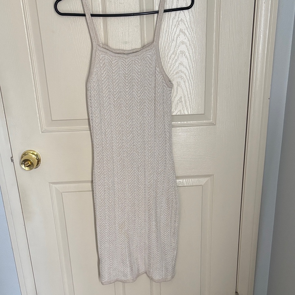 Joie Beige Knit Backless Dress